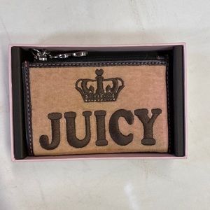 Juicy Couture pink and brown coin purse WITH original box